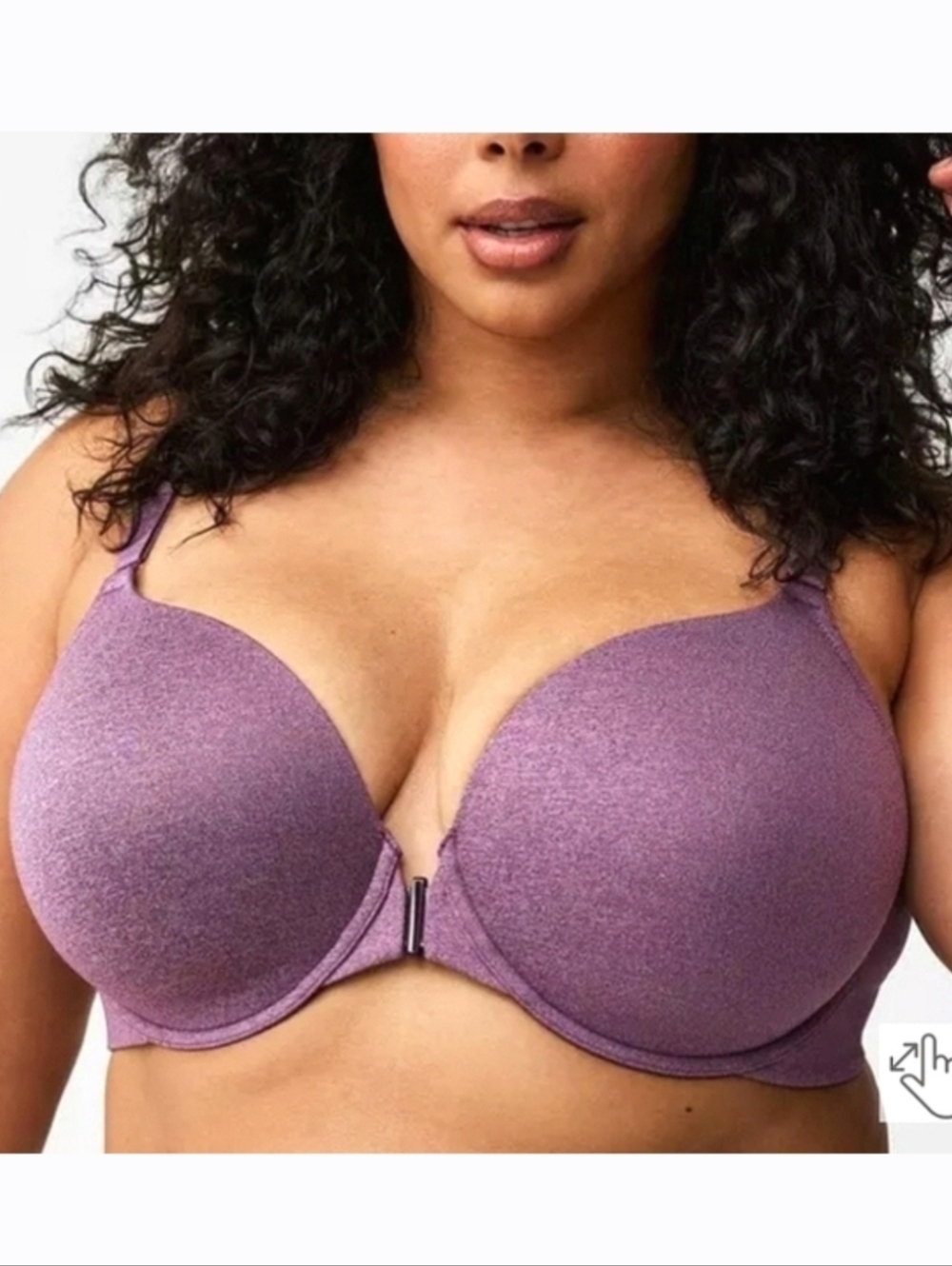 New! TORRID Perfect T-Shirt Front-Close Lightly Lined Bra 46D